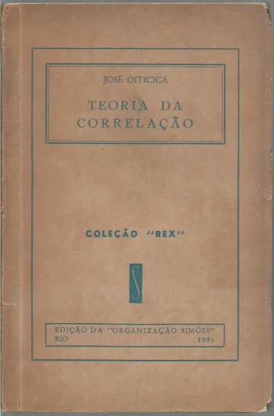 Livro - Teoria da Correlação, José Oiticica, 1952.