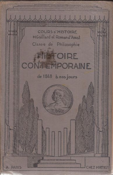 LIVRO HISTOIRE CONTEMPORAINE DE 1848 À NOS JOURS 1929