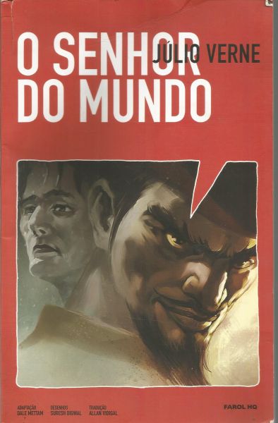 Livro - O Senhor Do Mundo Em Quadrinhos, Júlio Verne.